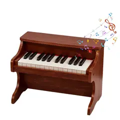 KIVARA - Piano Infantil Madera Juguete Musical 25 Teclas