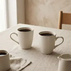 DECO EXPRESS - Set 6 Tazas Mug Cerámica Bérgamo 350 ml