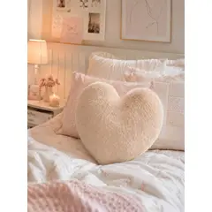 DECORACION CREATIVA - Cojin Infantil Bebe - Diseño Corazon Camel