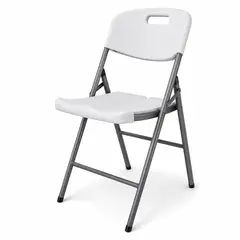 DOER - Silla Plegable Foldaway Blanca 86x46x56cm 10012