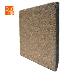 BUDNIK - Baldosa Alta Resistencia Granallada Café Arroz 40x40x3.8 cm