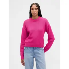 GAP - Sweater Mujer Crew Fucsia