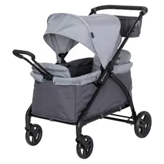 BABY TREND - Coche Carro Doble Wagon Expedition LTE 2 en 1 Gris