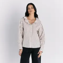 LOUNGE - Blusa Mujer Líneas Jazmín