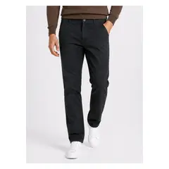 PIERO BUTTI - Pantalón Chino Spandex Regular Fit Negro