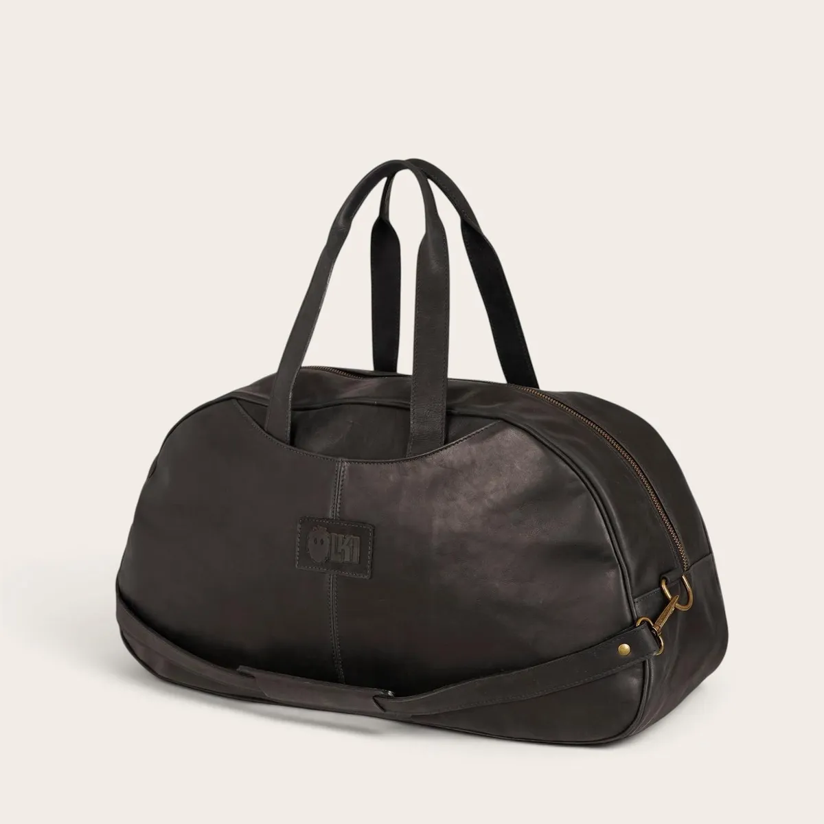 OLKI - Bolso Genuino de Cuero Deportivo Baker OLKI - Negro