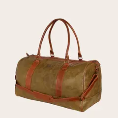 OLKI - Bolso de Viaje en Cuero Natural Futaleufu - Verde Aplicación