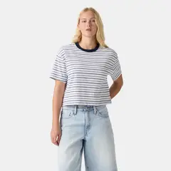 LEVIS - Polera Mujer Cropped Anyday Tee Azul