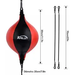 NORPLAT - Pera Box Boxeo 2 Elásticos Punching Ball -
