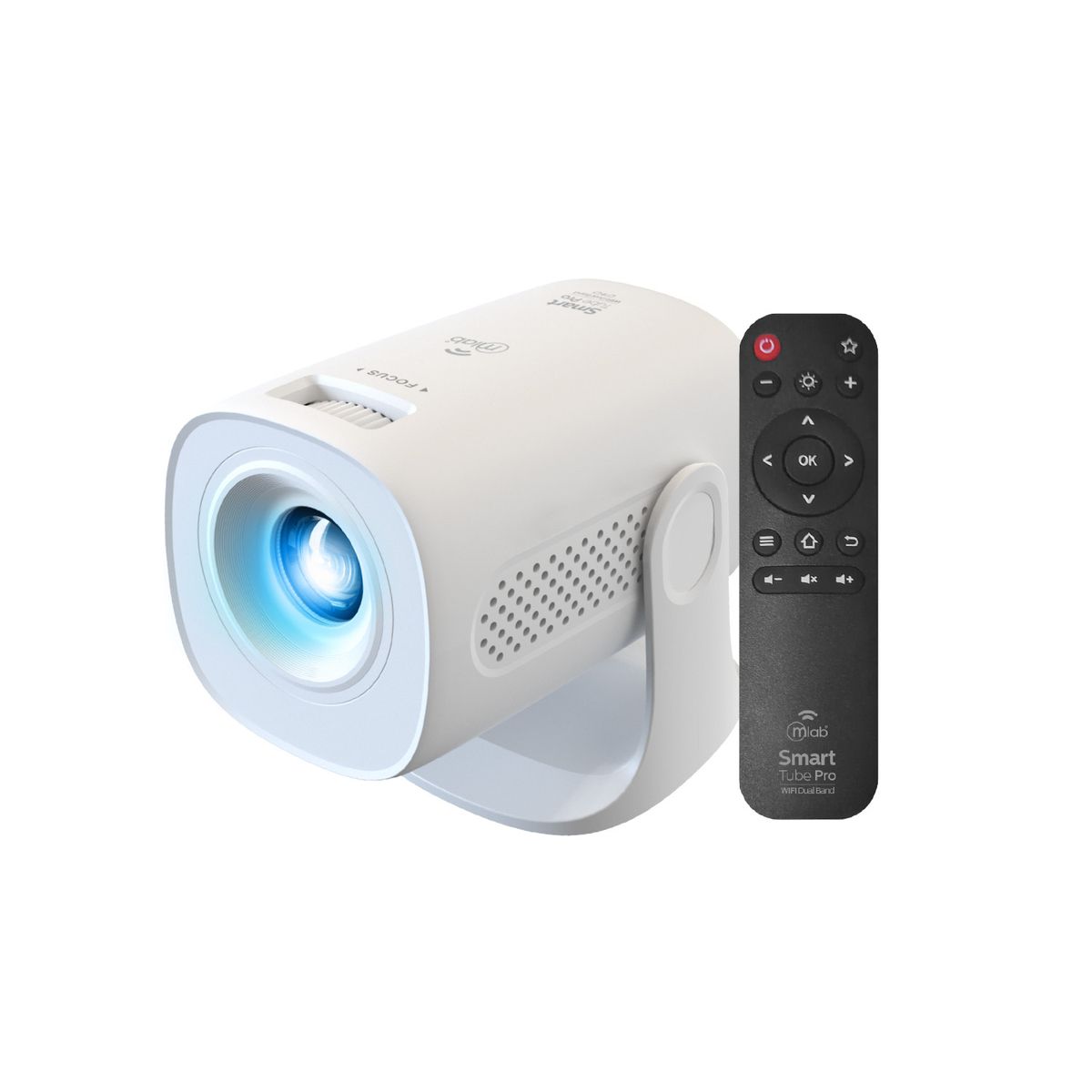GENERICO - Proyector Mlab Smart Tube Pro Wifi Dual Band