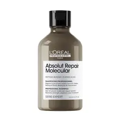 LOREAL PROFESSIONNEL - Shampoo Profesional Sin Sulfatos para cabellos dañados Absolut Repair Molecular 300ml