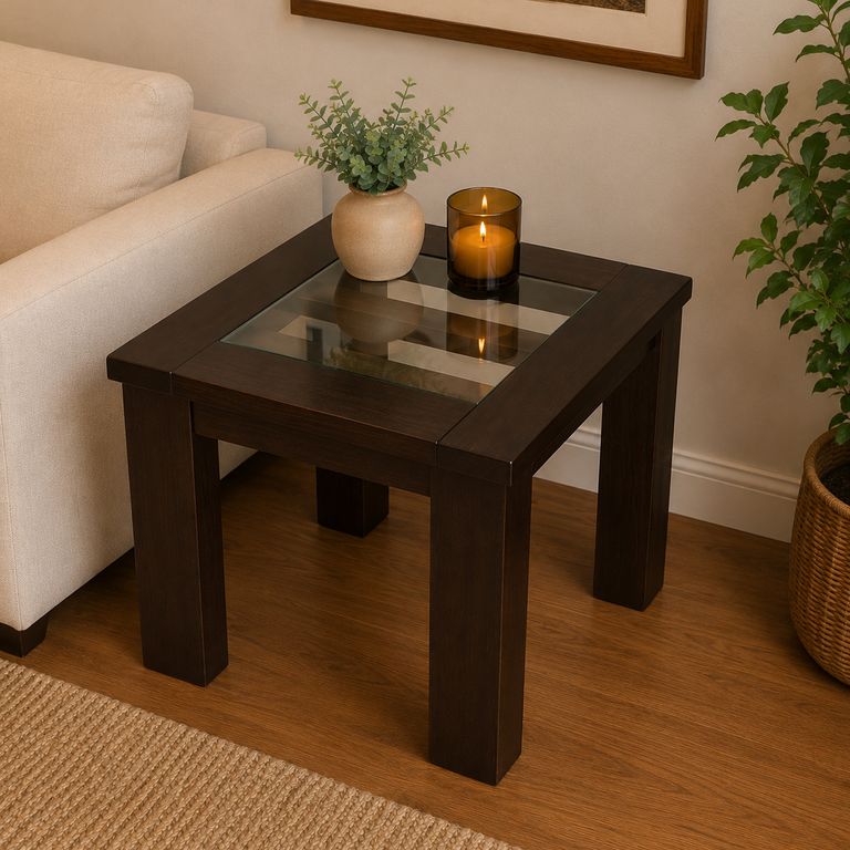 Mesa lateral Milan color Chocolate