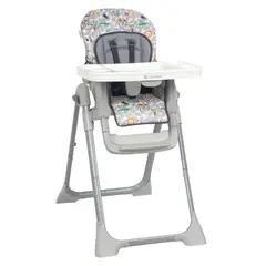 BABY TREND - Silla de Comer 3 en 1 Sit Right 2.0 Safari Snuggles - Desde los 6 meses hasta 18 kg