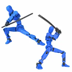 OEM - Figura De Acción Articulada, Robot Movil 14 Cm, Magnética Azul