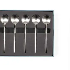 COQUINARIA - Set 6 Cucharas Silver matt