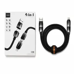 MOXOM - Cable Carga Rapida 4 En 1 USB C Lightning 100W
