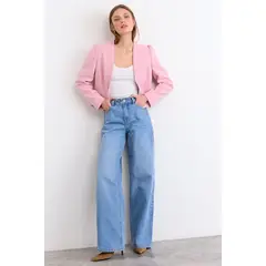 IO - Jeans Liso Mujer Celeste