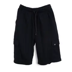 PILLIN - Bermuda Niño Básico Cintura Ajustable Negro