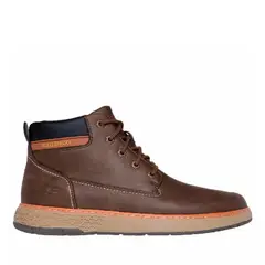 SKECHERS - Botin Waterproof Hombre Garlan - Deno Chocolate 205235-CHOC