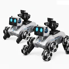 IRM - Perro Robot Control Remoto Gestos 8 Ruedas Lanza Agua