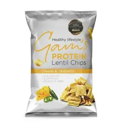 GAMS - CHIPS DE PROTEINA 65GRS QUESO Y JALAPEÑO -