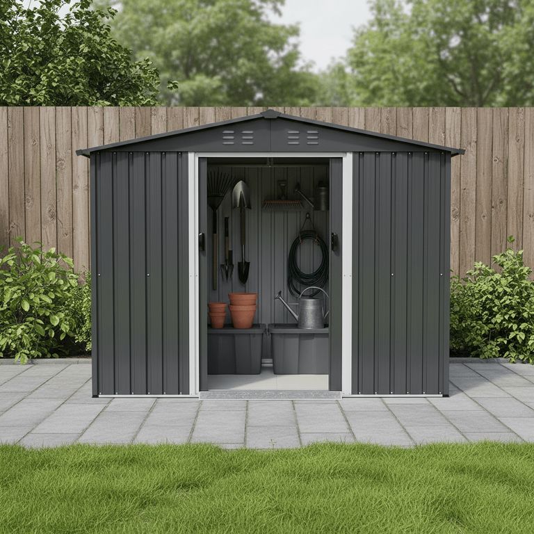 Bodega De Jardin Metalica 249x185x194 cm