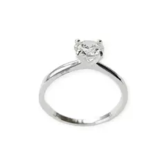 COGGIOLA - Anillo Solitario Plata Fina 925