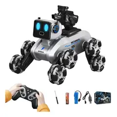 IRM - Perro Robot Acrobatico 8 Ruedas Control Remoto Reloj Agua