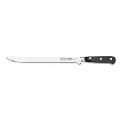 3 CLAVELES - Cuchillo Jamonero Forge Hoja 25cm 1566 Acero Inox Color Negro