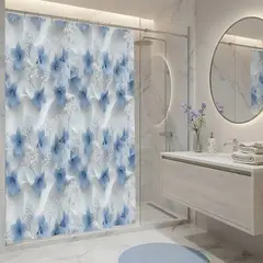 GENERICO - CORTINA DE BAÑO ELEGANTE 180X180 CM CON FORRO BLANCO CB28