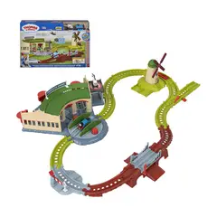 MATTEL - THOMAS TIDMOUTH COBERTIZOS SET PISTA TREN