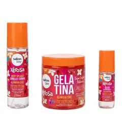SALON LINE - Pack Glamour Gelatina + Óleo Capilar + Body Splash Cabello y Cuerpo