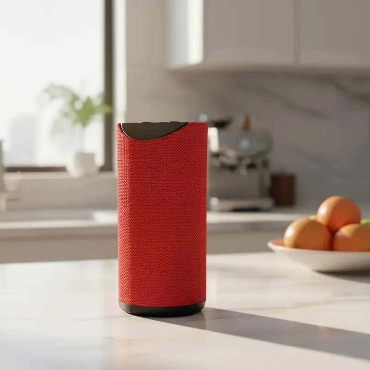 GENERICO - Parlante Bluetooth Portátil Resistente al Agua Rojo