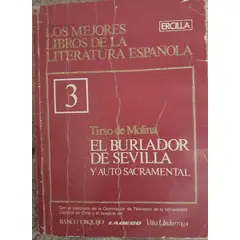 GENERICO - El burlador de sevilla y autosacramental, autor Tirso de Molina.