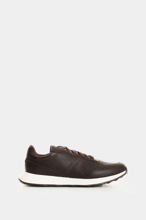 Vélez Zapatilla Tenis Cuero Hombre Cooper 5 Café