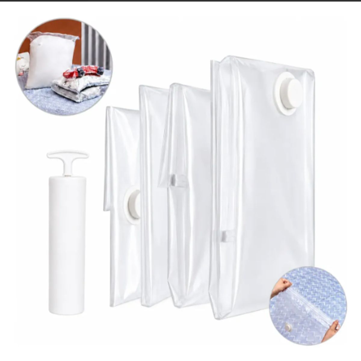 GENERICO - Pack 16 Bolsas Vacio Ropa Almacenamiento