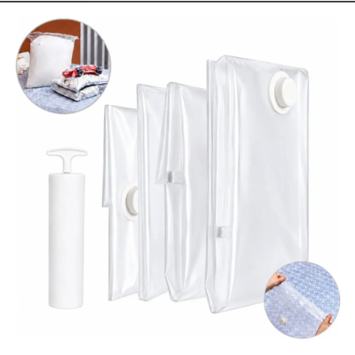 GENERICO - Pack 16 Bolsas Vacio Ropa Almacenamiento