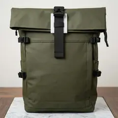 GENERICO - Mochila Urbana Impermeable Roll Top Portanotebook Hombre Mujer
