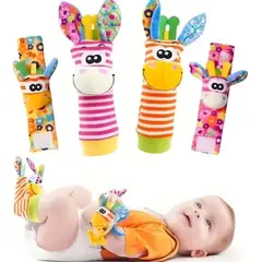 TEDMIMAK - Kit Calcetines Y Brazaletes Estimulante Sonajero Bebes