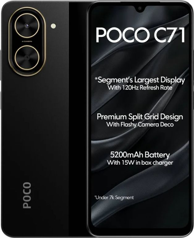 XIAOMI Celular POCO C71 Potente procesador de ocho núcleos Cámara dual con IA de 32 MP 4+128G