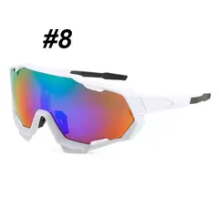 GENERICO - Lentes de Ciclismo Deportivos B-098 UV400 Marco TR90 Negro Multicolor
