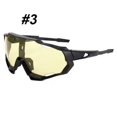 GENERICO - Lentes de Ciclismo Deportivos B-098 UV400 Marco TR90 Negro Multicolor