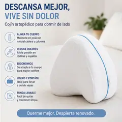 MOVI - Almohada Ortopédica para Dormir de Lado. Alineación Natural y Mayor Confort al Descansar