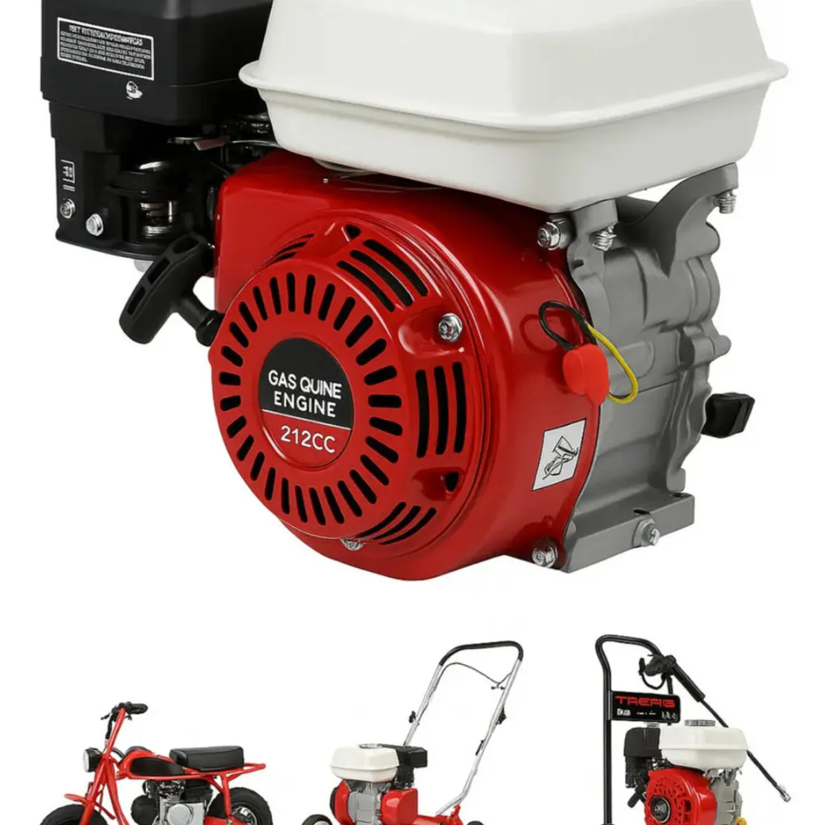 ATURE - Motor Bencinero 6.5 Hp De 4 Tiempos 212cc Agrícola