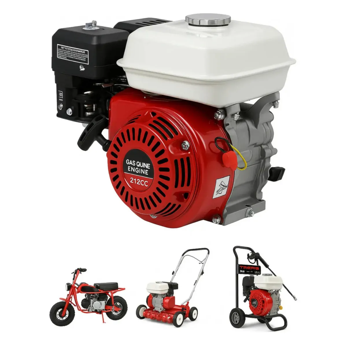 ATURE - Motor Bencinero 6.5 Hp De 4 Tiempos 212cc Agrícola
