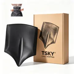 TSKY CHILE SHOPPING - Tabla Lumbar Postoperatoria BBL Liposuccion Moldeadora Para Espalda Evita Fibrosis 31x23cm Negra