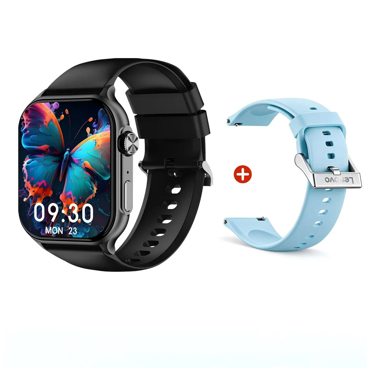 LENOVO - Reloj Inteligente Lenovo Fit  AMOLED Bluetooth Llamadas Deportivo Gris