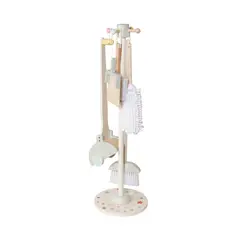 BANDU - Juguete Set de Aseo y Limpieza Madera Niños Soporte Bandú