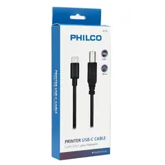 PHILCO - Cable Usb-c A Impresora 1.8 Mt