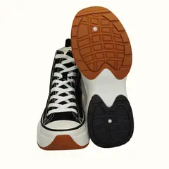 LIKE SHOP - Zapatillas Mujer Lona Plataforma Con Caña Cordones 5218